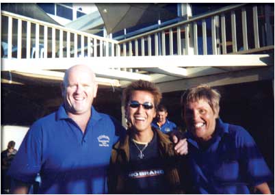 This is taken after my last regatta. With Sue and Pea who is a president of a team 'Cockburn'